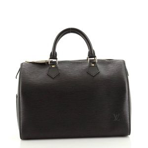 Louis Vuitton
Black Noir Epi Leather Speedy 30 Bag